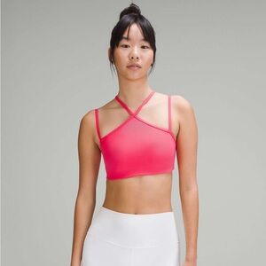 Lululemon Flow-Y Strappy Bra Nulu- Lip Gloss